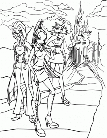 Раскраски Winx.