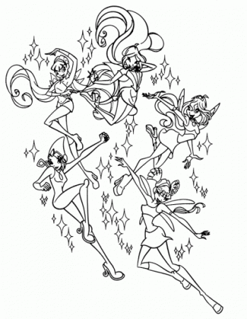 Раскраски Winx.